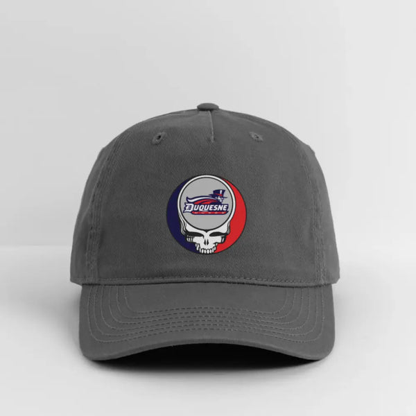 Duquesne University Grateful Dead Stealie Dad Hat - charcoal